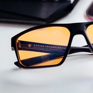HORUS X  Blue Light Blocking Gaming Glasses - Professional Screen Filter Anti Glare Fatigue and Eyestrain - Men and Women Amber - blue light blocking