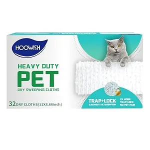 HOOWISH Wet Mopping Cloth Refill: Traps & Locks Dirt Deep in Cloth Multi Surface Refills for Floor Mop Cleaning pad (20 Count) - HOOWISH dry refill