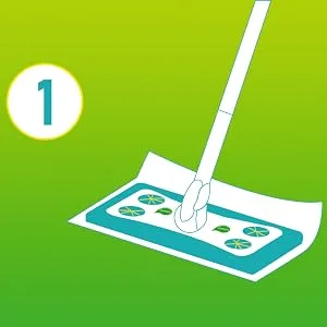 HOOWISH Wet Mopping Cloth Refill: Traps & Locks Dirt Deep in Cloth Multi Surface Refills for Floor Mop Cleaning pad (20 Count) - step 1