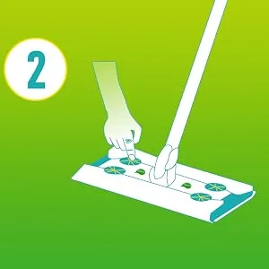 HOOWISH Wet Mopping Cloth Refill: Traps & Locks Dirt Deep in Cloth Multi Surface Refills for Floor Mop Cleaning pad (20 Count) - step 2
