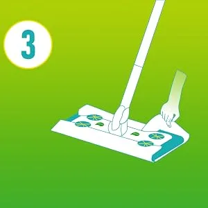 HOOWISH Wet Mopping Cloth Refill: Traps & Locks Dirt Deep in Cloth Multi Surface Refills for Floor Mop Cleaning pad (20 Count) - step 3