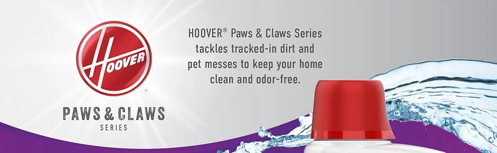 Hoover Paws & Claws Deep Cleaning Carpet Shampoo with Stainguard, Concentrated Machine Cleaner Solution for Pets, 64oz Formula, AH30925, White, Package may vary Deep Cleaning Carpet Shampoo 64oz - hoover carpet cleaner cleaning solution formula hardwood floor polish refresh renew pet oxy pets