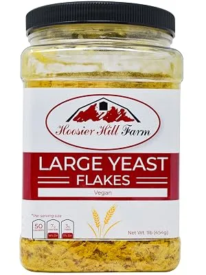 Hoosier Hill Farm Nutritional Yeast Flakes, 1 Pound 1 Pound (Pack of 1) - Yeast