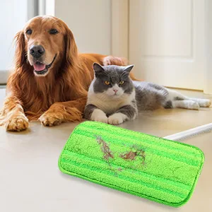 HOMEXCEL Microfiber Mop Pads Compatible with Swiffer Sweeper Mops, Reusable and Machine Washable Floor Mop Pad Refills, Mop Head Replacements for Multi Surface Wet & Dry Cleaning, Pack of 2 - swiffer reusable mop pads