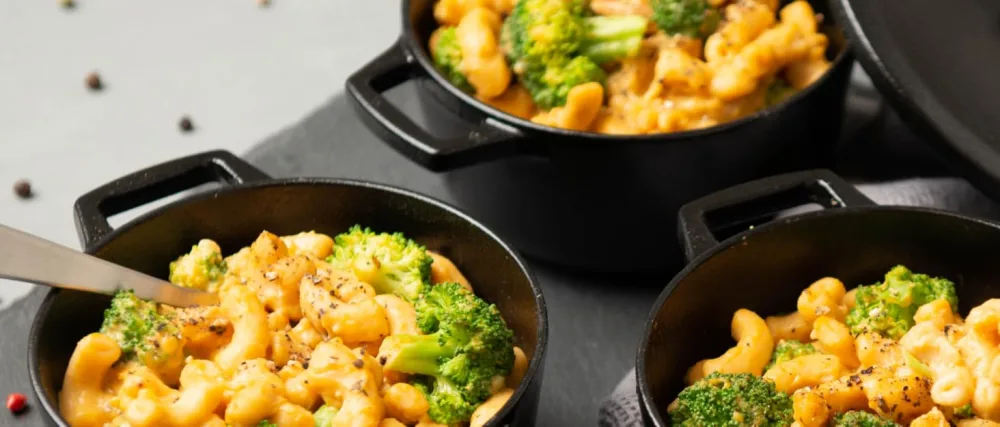 HMR Mushroom Risotto Entree, 8 oz. Servings, 6 Ready to Eat Meals - Mac and Cheese HMR Entree with Broccoli