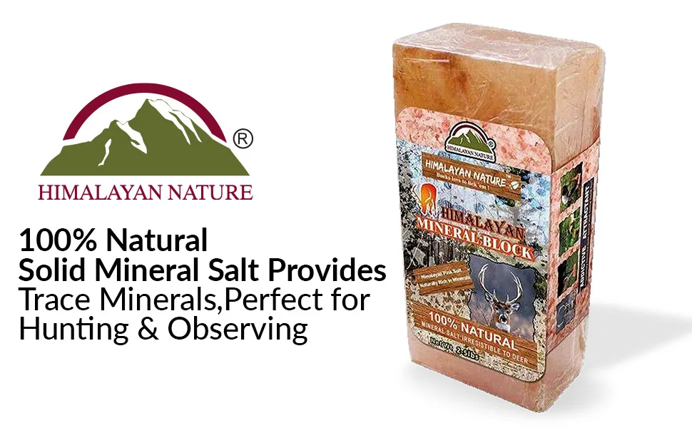 Himalayan Nature Licking Salt for Deer Pack of 2 - Deer salt lick