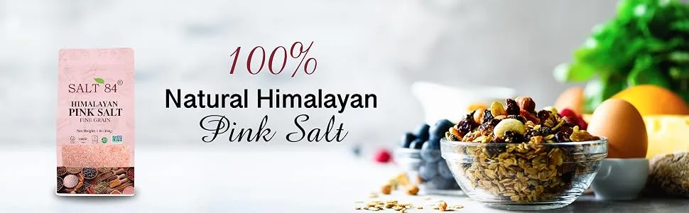 Himalayan Chef Pure Pink Salt Fine Grain, Coarse, 1 Pound (Pack of 2) - himalayan pink salt