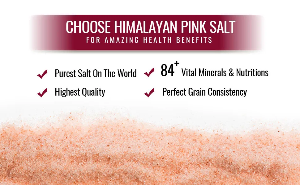 Himalayan Chef Pure Pink Salt Fine Grain, Coarse, 1 Pound (Pack of 2) - pink salt