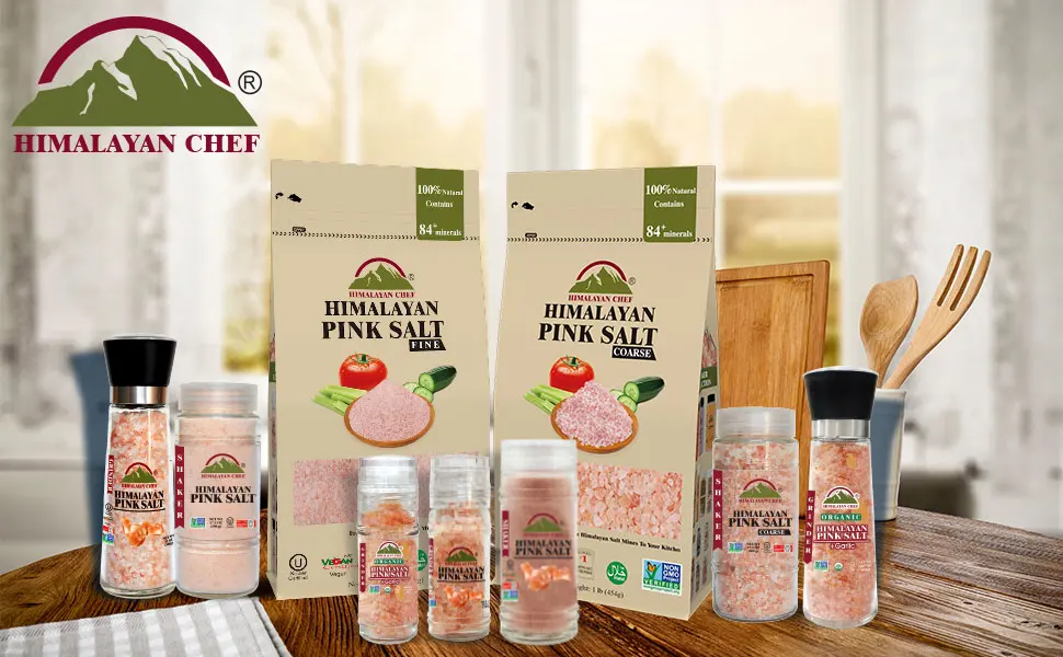 Himalayan Chef Himalayan Pink Salt Grinder-4.2 oz, (5303C) Small Grinder - himalayan chef himalayan salt