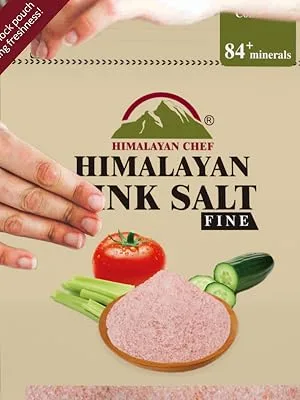 Himalayan Chef Fine Himalayan Pink Salt Bag, 2 LBS, Incredible Taste - himalayan pink salt-fine,bag