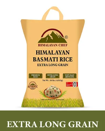 Himalayan Chef Basmati Rice 10 lbs. Natural Extra Long Grain Super Kernal - Extra Long Grain