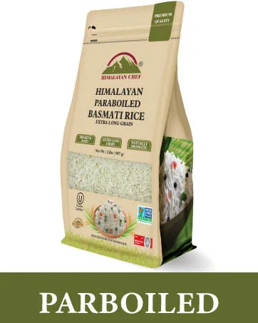 Himalayan Chef Basmati Rice 10 lbs. Natural Extra Long Grain Super Kernal - Parboiled Rice