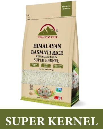 Himalayan Chef Basmati Rice 10 lbs. Natural Extra Long Grain Super Kernal - Super Kernel