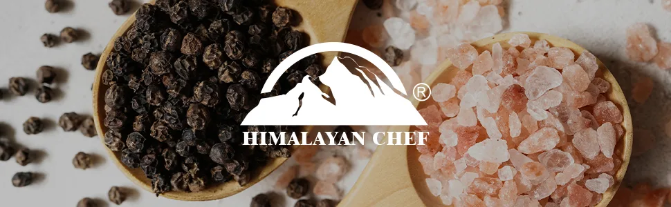 Himalayan Chef 100% Whole black peppercorn, Black Pepper Grinder, 3 Ounce (Pack of 1) Black Pepper Medium Grinder (3 Oz) - Himalayan Salt and Black Pepper
