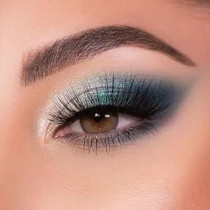 Highly Pigmented Eye Makeup Palette , Matte Shimmer Metallic Eyeshadow Pallet Long Lasting Blendable Natural Colors Make Up Eye Shadows Cosmetics Gift Kit - White+ Green