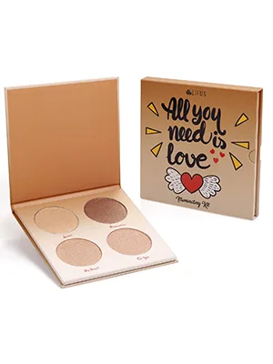 Highlighter Palette,Highlighter Makeup Palette, Glow Bronzer Highlighter Powder Kit,Face illuminator makeup palette - product information 2