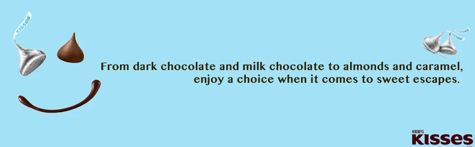 HERSHEY'S KISSES SPECIAL DARK Mildly Sweet Chocolate Candy, Individually Wrapped, 32.1 oz Bulk Party Pack - product information 4