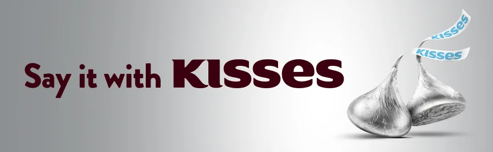 HERSHEY'S KISSES Silver Foils Milk Chocolate Candy, Bulk, 66.7 oz Bulk Bag (400 Pieces) - Kisses, Kiss, Hershey, Hershey