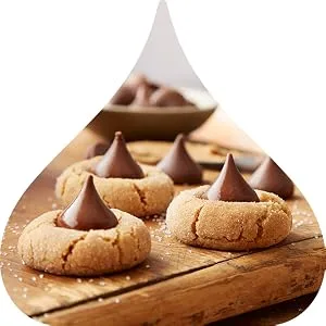 HERSHEY'S KISSES Silver Foils Milk Chocolate Candy, Bulk, 66.7 oz Bulk Bag (400 Pieces) - Peanut butter blossom, Recipe, Chocolate, Kisses, Hershey
