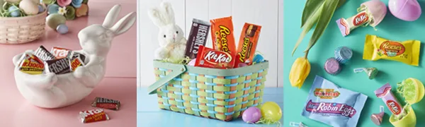 Hershey Milk and Dark Chocolate Assortment Snack Size Candy, Halloween, 33.43 oz Bulk Party Pack 2.08 Pound (Pack of 1) - Easter basket stuffers, easter egg fillers