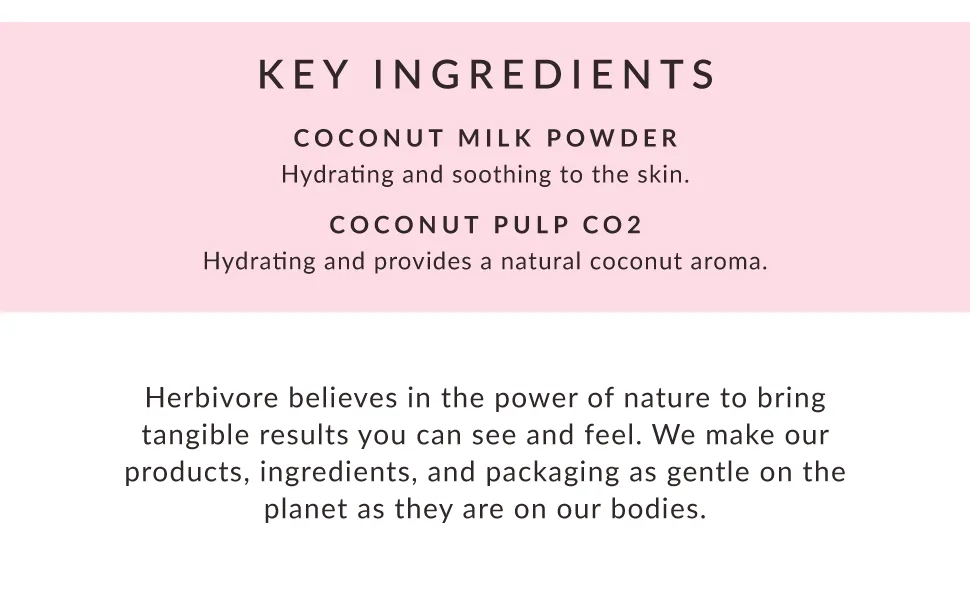 Herbivore Botanicals Coconut Milk Bath Soak  Softens Skin, Lightly Scented with Vanilla. Completely Natural and Vegan (8 oz) - Herbivore Coconut Milk Bath Soak
