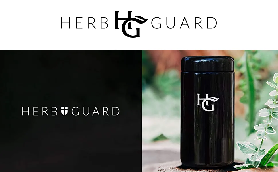 Herb Guard - 1 Oz Airtight Jar and Smell Proof Container (500 ml) Comes with Humidity Pack to Keep Goods Fresh for Months - stash jar