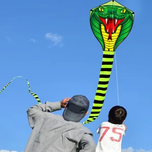 HENGDA KITE Large Power Snake Kites with Flying Line Outdoor Fun Sports Kite B 26 Ft - KITE