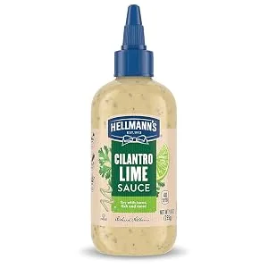 Hellmann's Sauce for A Refreshing Condiment, Dip and Dressing Cilantro Lime Gluten Free, Dairy Free, No Artificial Flavors, No High-Fructose Corn Syrup 9 oz - product information 1