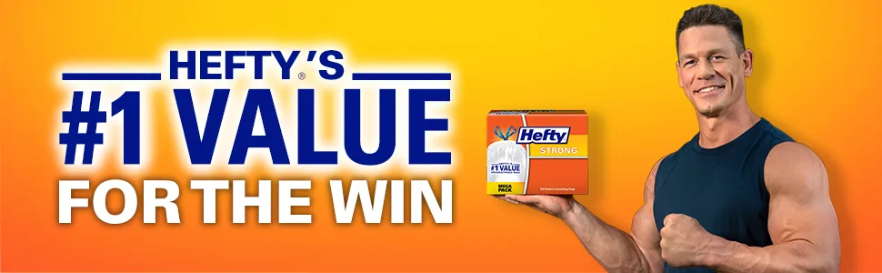 Hefty Strong Tall Kitchen Trash Bags, Unscented, 13 Gallon, 90 Count 90 Count (Pack of 1) - Hefty Kitchen Trash Bags