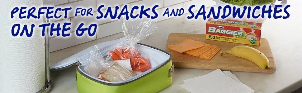 Hefty Baggies Food Storage Bags, Sandwich, Twist Tie, 150 Count - product information 1