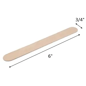Hedume 600 Pack Large Wide Wax Sticks, Wood Wax Spatula Applicator, Body Hair Removal Craft Sticks Applicator Spatula - product information 4
