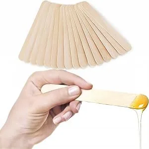 Hedume 600 Pack Large Wide Wax Sticks, Wood Wax Spatula Applicator, Body Hair Removal Craft Sticks Applicator Spatula - product information 6