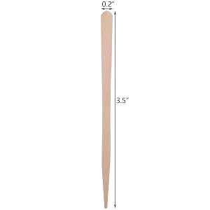 Hedume 2000 Pieces Wax Sticks, Wood Spatulas Applicator Craft Sticks, Small Wax Spatulas Hair Removal Eyebrow and Body - product information 4