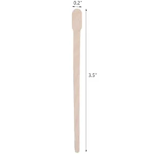 Hedume 2000 Pack Wax Spatulas Whaline Wood Waxing Applicator Sticks Small for Hair Removal Eyebrow Body - product information 3