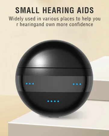 Hearing Aids, Rechargeable Hearing Aids for Seniors & Adults with Volume Control, Small Completely-in-Canal Digital Hearing Amplifier, Assist Devices with Charging Box,Black - hearing aids
