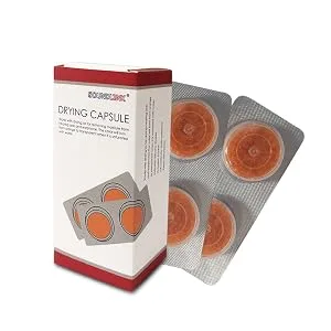 Hearing Aids Drying Kit Drying Jar Drying Dehumidifier Dryer (Two Cards Drying Capsules and One Drying Jar) (60 * 85mm) - drying capsule