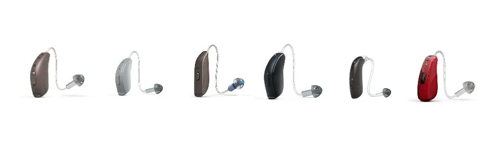 Hearing Aid Domes Smoky Gray Tips Ear Pieces Comfortable for Open Fit BTE Sound Amplifier PSAP Kit Invisible 8mm (M * 5) - Fits Most Brands