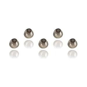 Hearing Aid Domes Smoky Gray Tips Ear Pieces Comfortable for Open Fit BTE Sound Amplifier PSAP Kit Invisible 8mm (M * 5) - Resound Surefit Open Domes Medium 5pcs