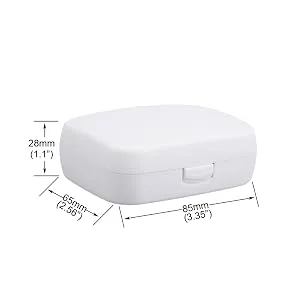 Hearing Aid Case Hard - Portable Protective Storage Case for BTE CIC IIC ITE (Black) - BTE case