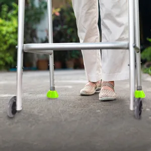 HealthSmart Walker Glides, Walker Caps or Walker Pads also for Rollators, Universal Fit, Pack of 2 - B004JLAJA2
