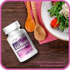 HealthA2Z Gas Relief Simethicone 250mg | 200 Softgels | Maximum Strength | Relieves from Stomach Discomfort and Gas - Directions