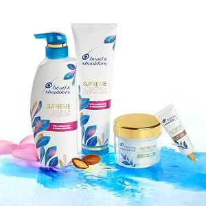 Head & Shoulders Supreme with Argan Oil and Vitamin E, Hydrating Scalp Serum, Fresh, 1.3 Fl Oz - Athena collection