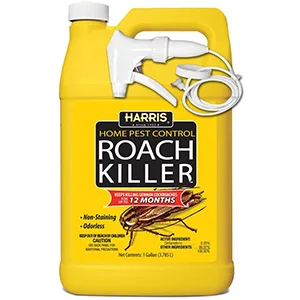 Harris Roach Killer, Liquid Spray with Odorless and Non-Staining 12-Month Extended Residual Kill Formula (Gallon) 128 Ounce - HARRIS Roach Killer Liquid Spray Odorless Non Staining Month Extended Residual Kill Formula Gallon