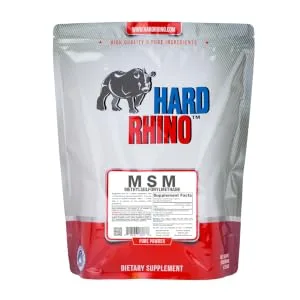 Hard Rhino MSM (Methylsulfonylmethane) Powder, 1 Kilogram (2.2 Lbs), Unflavored, Lab-Tested, Scoop Included - product information 2