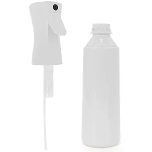 Hair Spray Bottle Empty Plastic Trigger Spray Bottle Refillable Fine Mist Sprayer Bottle 2 Pack 10oz /300ml for Hair Styling, Cleaning, Garden Continuous Water Mister (1Black+White) - Spray Bottles