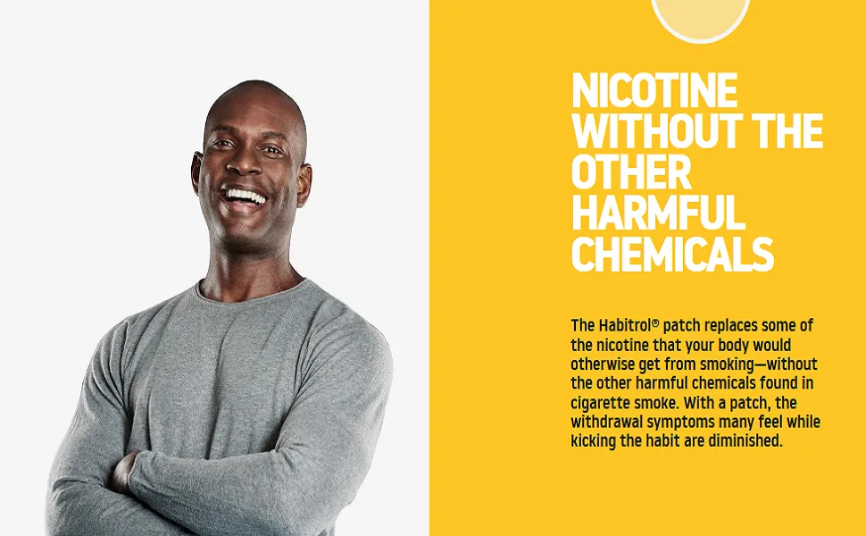 Habitrol Nicotine Transdermal System Patch | Stop Smoking Aid | Step 1 (21 mg) | 28 Patches (4 Week Kit) - product information 1
