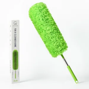 GTEWERK DUSTR Microfiber Duster with Extension Pole, Feather Duster, Ceiling Fan Duster, Feather Dusters for Cleaning, Dust Cleaner, Cobweb Duster - Electrostatic Bendable Head - up to 100 Inch - extendable feather duster Gütewerk dustr telescopic retractable pole handle dust remover washable