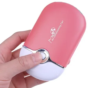 GreenLife USB Rechargeable Portable Mini Fan Cooling Fan Bladeless Handheld Eyelash dryer Mini Handheld Fan Air Conditioning Blower for Eyelash Extension (Black) - product information 2