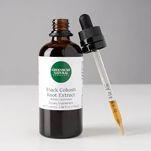 Greenbush Black Cohosh | 4 oz Liquid Extract, 240 Doses | Menopause Health 4 Fl Oz (Pack of 1) - Black Cohosh Extract
