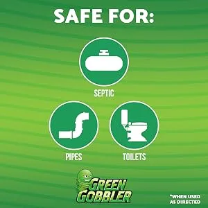 Green Gobbler Septic Saver | Septic Tank Treatment Packets | 2 Pack | 1 Year Septic Tank Supply - safe for